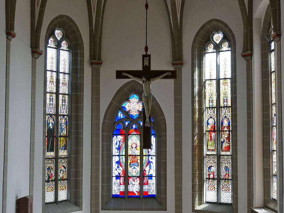 Das Gerüst ist in der Stadtpfarrkirche abgebaut (Foto: Karl-Franz Thiede)